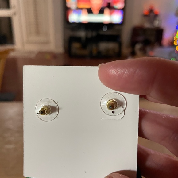 Unbranded Christmas Tree Tassel Beaded Earrings gold green blue red faux pearl - Picture 11 of 13